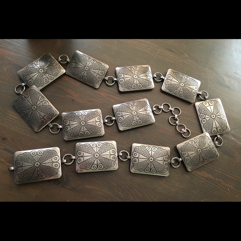 Square Concho Belt - Picture 2 of 2